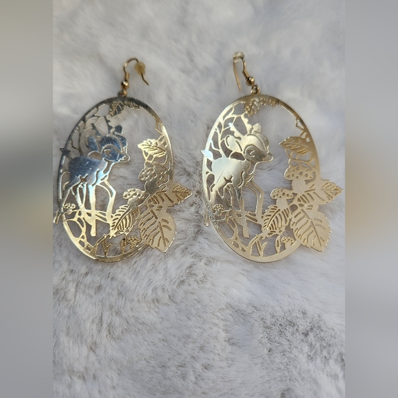 NWOT Vintage Bambi earrings - Picture 9 of 9